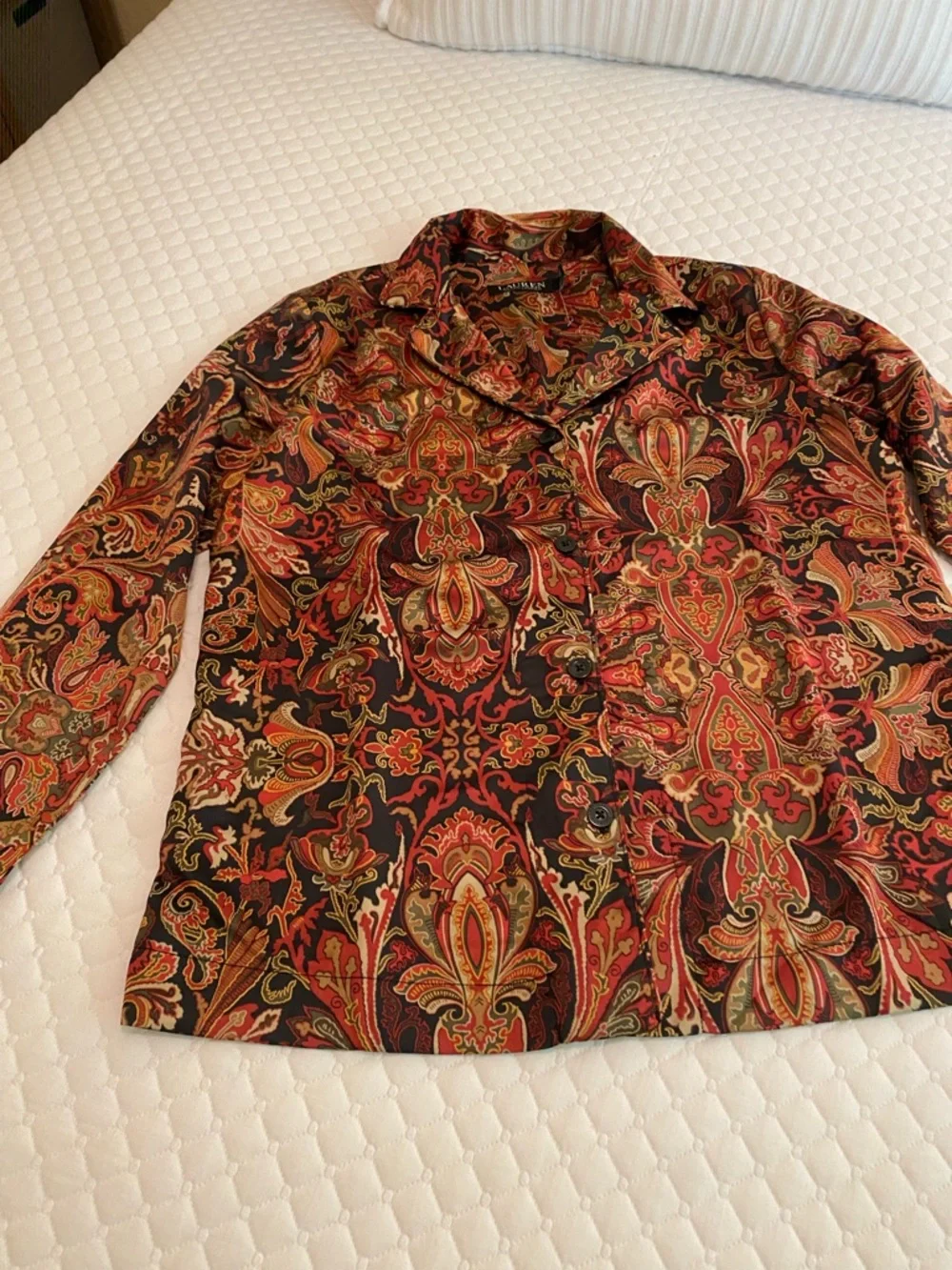 Ralph Lauren Multicolor Paisley Lounge Set - Picture 2 of 4